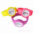 Top New Round Exchangeable Band Smart Kids' Silicone Watches with Many Colors for Choice
